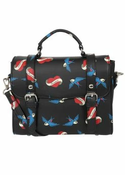 Lulu Hun Joanna Forever Old School Satchel Bag Black