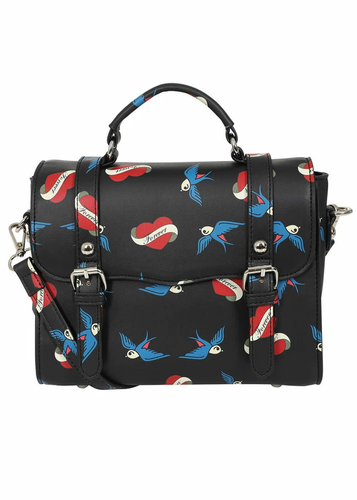 Lulu Hun Joanna Forever Old School Satchel Bag Black 3 Lulu Hun Joanna Forever Old School Satchel Bag Black