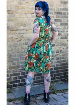 Run & Fly Orangutan 70's A-Line Dress Multi -Pretty Retro Sales run and fly JM2115 orangutan dress mul 4 1024x1024