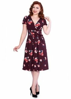 Sheen Tilly Floral 50's Swing Dress Burgundy -Pretty Retro Sales sheen RGD2118 tilly dress bur 1 e91ddfe1 69cf 40bc af41 bbef3ccf37a0 1024x1024