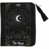Succubus The Moon Tarot Card Velvet Zippered Pouch Black