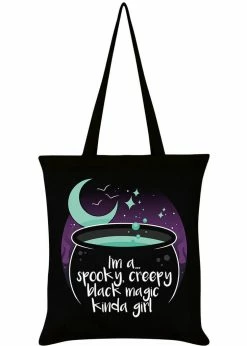 Succubus Gifts Spooky Creepy Black Magic Kinda Girl Bag Black
