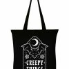Succubus Gifts Creepy Things Tote Tote Bag Black -Pretty Retro Sales succubus PRTOTE666 creepy things totebag blk 1 1024x1024