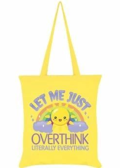 Succubus Gifts Let Me Just Overthink Totebag Yellow
