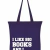 Succubus Gifts I Like Big Books Totebag Purple