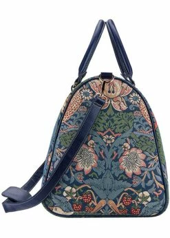 Tapestry Bags Morris Strawberry Thief Travelbag Blue -Pretty Retro Sales tapestry bags BHOLD STBL strawberry thief travelbag blue 1 1024x1024