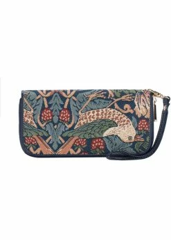 Tapestry Bags Morris Strawberry Thief Wallet Blue -Pretty Retro Sales tapestry bags LZIP STBL strawberry thief large wallet blue 2 1024x1024