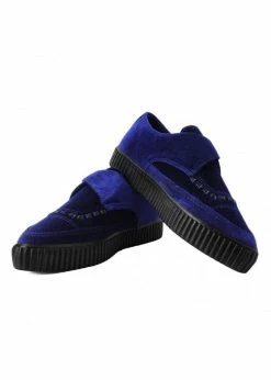 T.U.K Velvet Vegan Creeper Dark Blue -Pretty Retro Sales tuk A9597 velvet creeper midnight blue 0 d46c3a61 e44b 422a a0a8 c254964dda5d 1024x1024