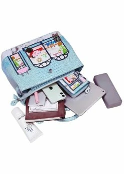 Vendula London Posh Paws Spa Dog Grace Bag Blue -Pretty Retro Sales vendula K10862591 posh paw grace bag 5 1024x1024