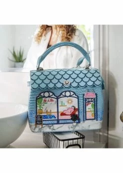 Vendula London Posh Paws Spa Dog Grace Bag Blue -Pretty Retro Sales vendula K10862591 posh paw grace bag 8 1024x1024